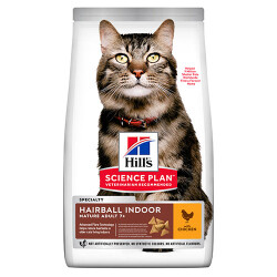 Hill’s SCIENCE PLAN 7+ Hairball Tavuklu Tüy Yumağı Engelleyici Yaşlı Kedi Maması 1,5 Kg 610-604490 - Hill's Science Plan