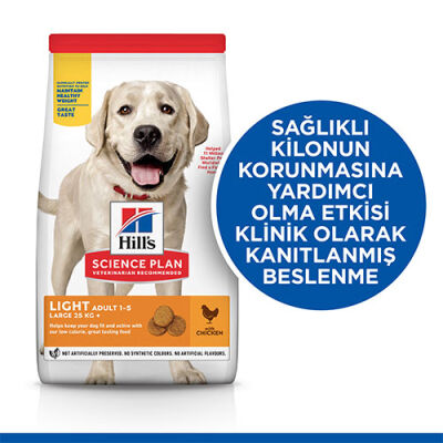 Hill's SCIENCE PLAN Adult Light Large Chicken Büyük Irk Tavuklu Light Köpek Maması 14 Kg 620-604372 - 2