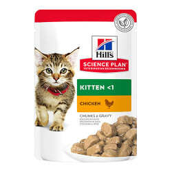 Hill’s SCIENCE PLAN Chunks Gravy Pouch Kitten Tavuklu Yavru Kedi Konservesi 85 Gr - Hill's Science Plan