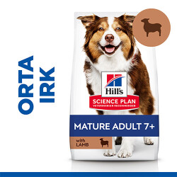 Hill’s SCIENCE PLAN Mature Adult 7+ Medium Lamb & Rice Orta Irk Kuzulu Yaşlı Köpek Maması 14 Kg - Hill's Science Plan