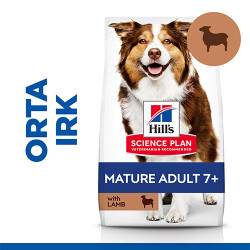 Hill’s SCIENCE PLAN Mature Adult 7+ Medium Lamb & Rice Orta Irk Kuzulu Yaşlı Köpek Maması 14 Kg 620-604379 - Hill's Science Plan