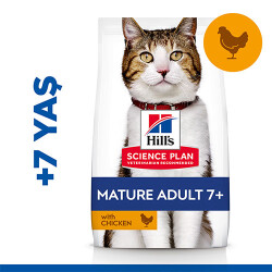 Hill’s SCIENCE PLAN Mature Adult 7+ Tavuklu Yaşlı Kedi Maması 1,5 Kg 610-604097 - Hill's Science Plan