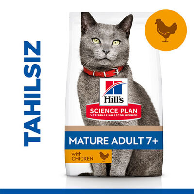 Hill’s SCIENCE PLAN No Grain Mature Adult 7+ Tavuklu Tahılsız Yaşlı Kedi Maması 1,5 Kg - 1