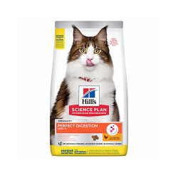 Hill’s SCIENCE PLAN Perfect Digestion Sindirim Düzenleyici Tavuklu Yetişkin Kedi Maması 1,5 Kg - 1