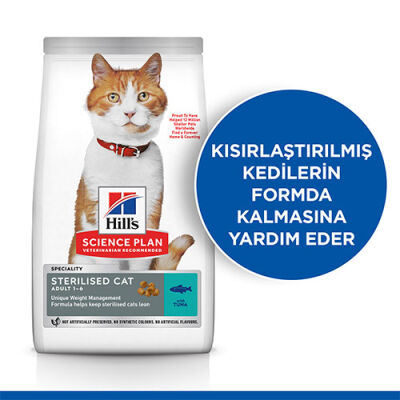 Hill’s SCIENCE PLAN Sterilised Tuna Balıklı Kısırlaştırılmış Kedi Maması 10 Kg - 2