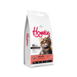 Homie Mother & Baby Anne ve Bebek Kediler İçin Somonlu Kedi Maması 12 Kg - Homie