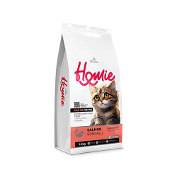 Homie Mother & Baby Anne ve Bebek Kediler İçin Somonlu Kedi Maması 1,5 Kg - Homie