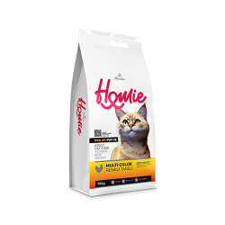 Homie Multi Color Renkli Taneli Tavuklu Yetişkin Kedi Maması 15 Kg - Homie