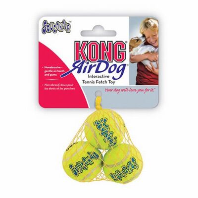 Kong Air Squeaker Sesli Tenis Topu Köpek Oyuncağı XS 3'lü 4 Cm - 1