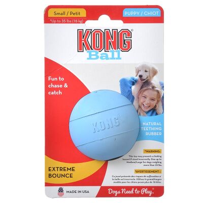 Kong Delikli Top Yavru Köpek Oyuncağı Small 6,5 Cm - 1