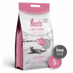 Leos Cat Litter Baby Powder Kokulu İnce Taneli Kedi Kumu 2x5 Lt - Leos