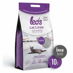 Leos Cat Litter Lavanta Kokulu İnce Taneli Kedi Kumu 10 Lt - Leos