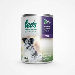 Leos Kuzu Etli ve Pirinçli Pate Yavru Köpek Konservesi 12 Adet 400 Gr - Leos