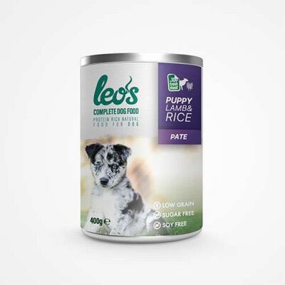 Leos Kuzu Etli ve Pirinçli Pate Yavru Köpek Konservesi 12 Adet 400 Gr - 1