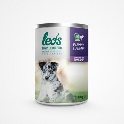 Leos Kuzu Parça Etli Soslu Yavru Köpek Konservesi 12 Adet 400 Gr - Leos