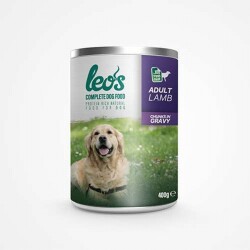 Leos Kuzu Parça Etli Soslu Yetişkin Köpek Konservesi 12 Adet 400 Gr - Leos