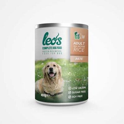 Leos Somonlu ve Pirinçli Pate Yetişkin Köpek Konservesi 12 Adet 400 Gr - 1