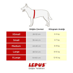 Lepus Köpek Göğüs Tasması Kırmızı Medium - 2