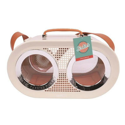 M-Pets Radio Kedi ve Küçük Irk Köpek Taşıma Çantası Beyaz 50x23x31 Cm - 1