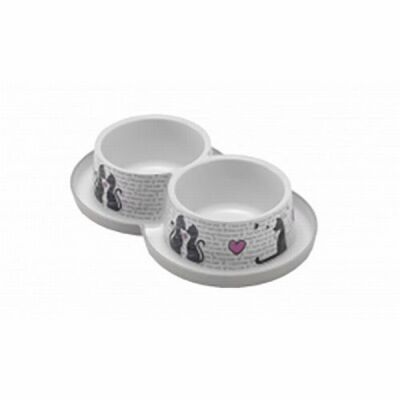 Moderna Trendy Love Kedi Mama Su Kabı 2x350 Ml - 1