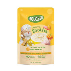 Moochie Parça Tavuk Etli ve Balkabaklı Tahılsız Kedi Çorbası 40 Gr - Moochie