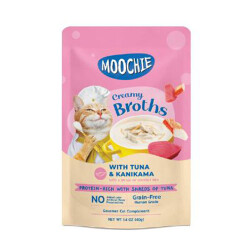 Moochie Parça Ton Balıkı ve Kanikamalı Tahılsız Kedi Çorbası 40 Gr - Moochie