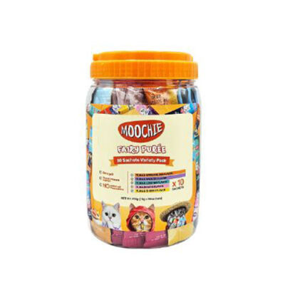 Moochie Ton Balıklı Mix Sıvı Kedi Ödül Maması 50x15 Gr - 1