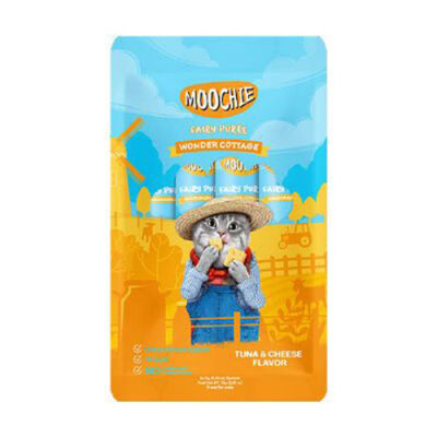 Moochie Ton Balıklı ve Peynirli Sıvı Kedi Ödül Maması 5x15 Gr - 1