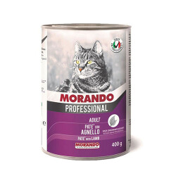 Morando Professional Pate Kuzu Etli Yetişkin Kedi Konservesi 12 Adet 400 Gr - Morando