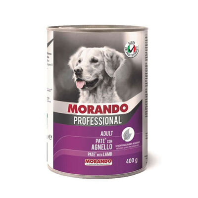 Morando Professional Pate Kuzu Etli Yetişkin Köpek Konservesi 12 Adet 400 Gr - 1