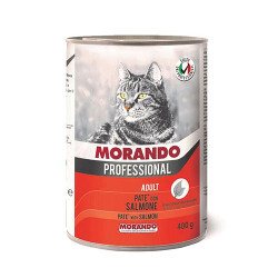 Morando Professional Pate Somonlu Yetişkin Kedi Konservesi 12 Adet 400 Gr - Morando