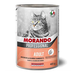 Morando Professional Somonlu ve Karidesli Yetişkin Kedi Konservesi 12 Adet 405 Gr - Morando