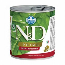 N&D Prime Tavuklu Narlı Tahılsız Yetişkin Köpek Konservesi 285 Gr - ND