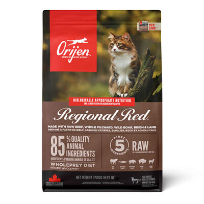 Orijen Regional Red Tahılsız Kedi Maması Tüm Irk ve Yaşam Evreleri 5,4 Kg - 1