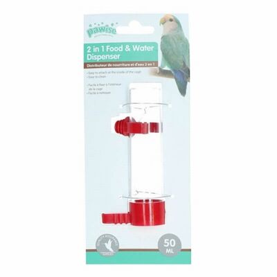 Pawise Plastik Kuş Suluğu ve Yemliği 50 Ml 11 Cm - 1