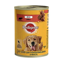 Pedigree Sığır Etli Yetişkin Köpek Konservesi 12 Adet 400 Gr - Pedigree