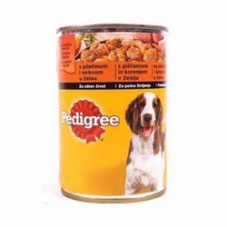 Pedigree Tavuklu ve Havuçlu Yetişkin Köpek Konservesi 12 Adet 400 Gr - Pedigree