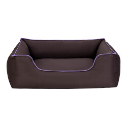 Pet Comfort Alpha Köpek Yatağı Kahverengi w Mor Biye Large 105x85 Cm - Pet Comfort