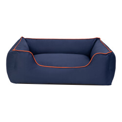 Pet Comfort Alpha Köpek Yatağı Lacivert w Turuncu Biye Large 105x85 Cm - Pet Comfort