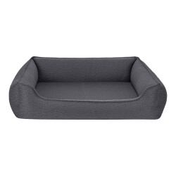 Pet Comfort Bravo Siena Ortopedik Kedi ve Köpek Yatağı Gri XL 105x80 Cm - Pet Comfort