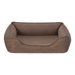 Pet Comfort Bravo Siena Ortopedik Kedi ve Köpek Yatağı Kahverengi Small 55x45 Cm - Pet Comfort