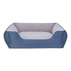 Pet Comfort Echo Köpek Yatağı Mavi Gri Peluş Large 105x80 Cm - Pet Comfort