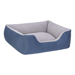 Pet Comfort Echo Köpek Yatağı Mavi Gri Peluş Medium 80x65 Cm - 2