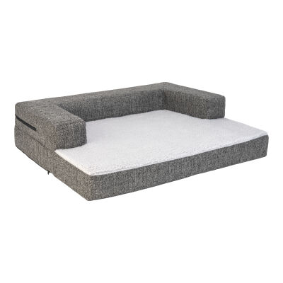 Pet Comfort Gloria Sofa Ortopedik Su Geçirmez Köpek Yatağı Antrasit 70x53x8 Cm - 2