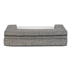 Pet Comfort Gloria Sofa Ortopedik Su Geçirmez Köpek Yatağı Antrasit 70x53x8 Cm - 3