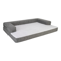 Pet Comfort Gloria Sofa Ortopedik Su Geçirmez Köpek Yatağı Antrasit 90x65x8 Cm - 2