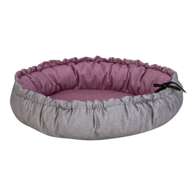 Pet Comfort Sunflower Çift Taraflı Kedi ve Köpek Yatağı Pembe Gri 60 Cm - 1