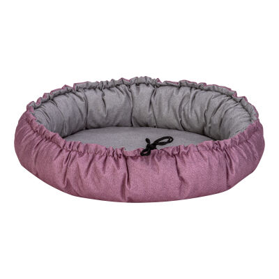 Pet Comfort Sunflower Çift Taraflı Kedi ve Köpek Yatağı Pembe Gri 85 Cm - 2