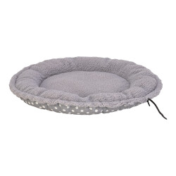 Pet Comfort Sunflower Kedi ve Köpek Yatağı Çift Taraflı Gri Dot Peluş 60 Cm - 3