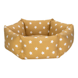 Pet Comfort Tokyo Sarı Star Köpek Yatağı Medium 70 Cm - Pet Comfort